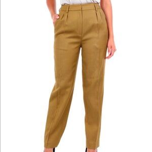 EUC LES COYOTES DE PARIS Straight Leg Pants Khaki Sz. 0 IT 36